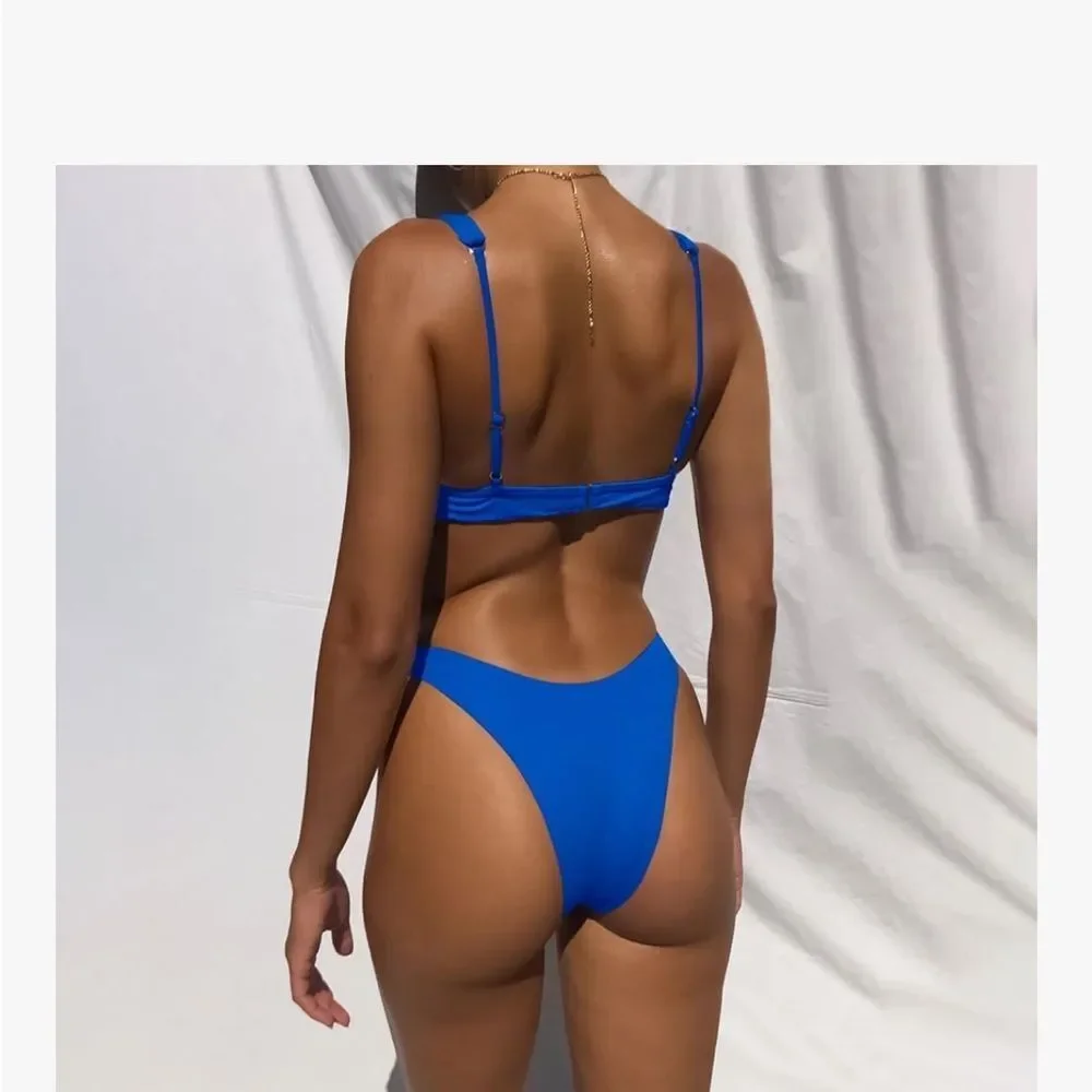 Small 2PC Piece Bikini Sets for Women‎ Thong Halter Cheeky Swimsuit